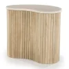 Bijzettafel met beige marmer blad - Eleonora Kira