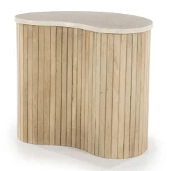 Bijzettafel met beige marmer blad - Eleonora Kira