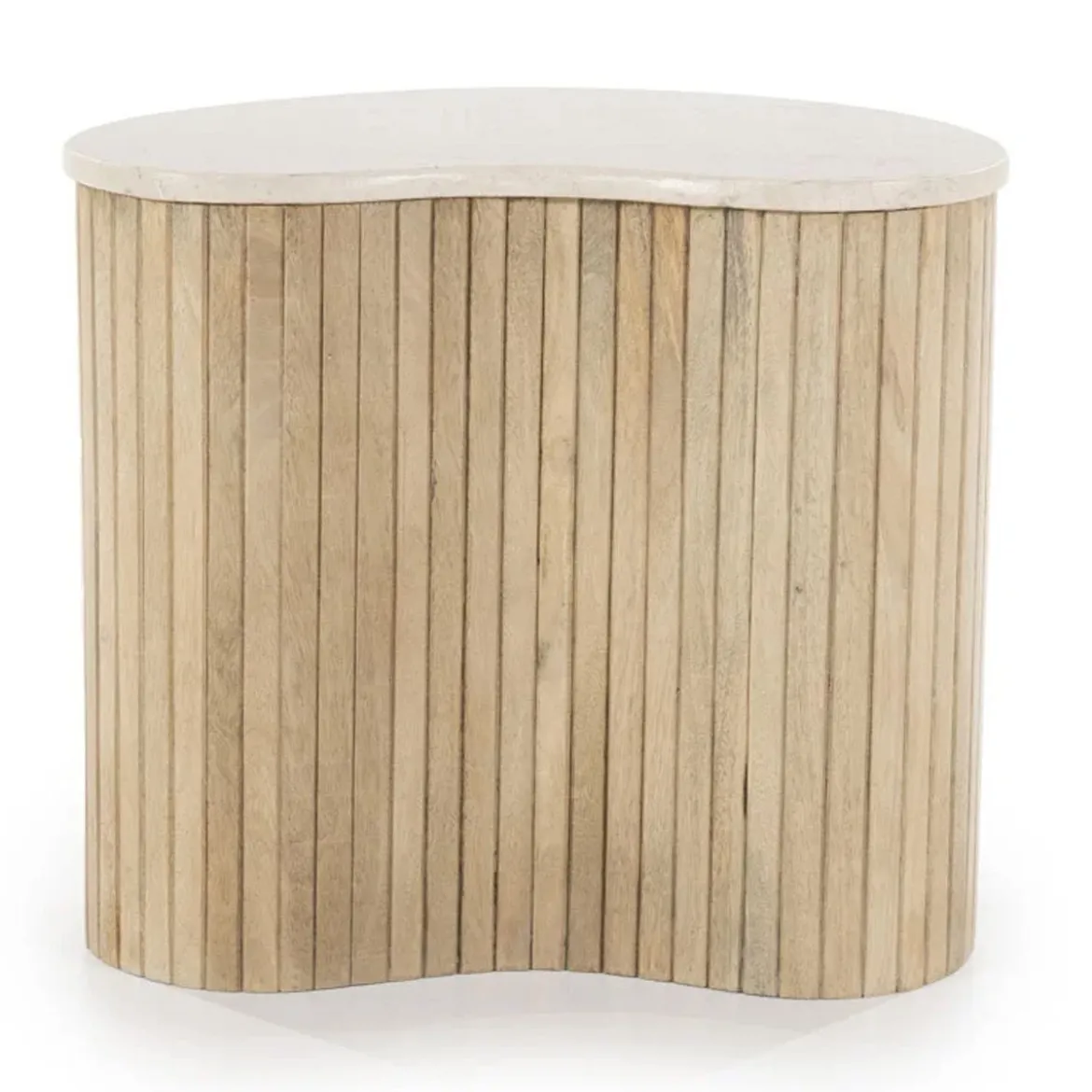 Bijzettafel met beige marmer blad - Eleonora Kira