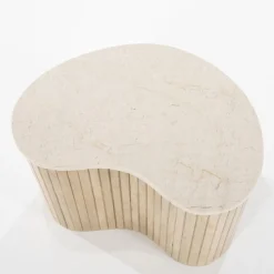 Bijzettafel met beige marmer blad - Eleonora Kira