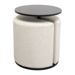 Bijzettafel met ronde poef - Kare Design Better Together