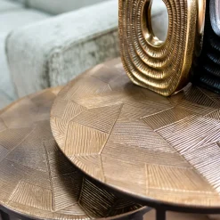 Bijzettafelset goud geborsteld - Richmond Interiors Tulum
