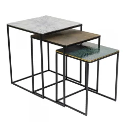 Bijzettafelset metaal - Kare Design Ray