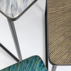 Bijzettafelset metaal - Kare Design Ray