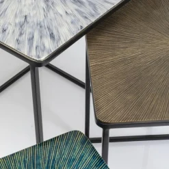 Bijzettafelset metaal - Kare Design Ray