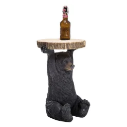 Bijzettafeltje zwarte beer - Kare Design Animal