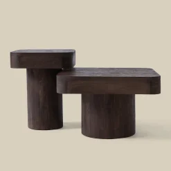 Bijzettafel van donker hout - Bodio Danny