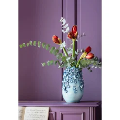 Blauwe vaas met vlinders - Kare Design Butterflies 35