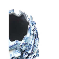 Blauwe vaas met vlinders - Kare Design Butterflies 35