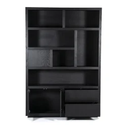 Boekenkast zwart eiken 150 cm - Eleonora Helsinki