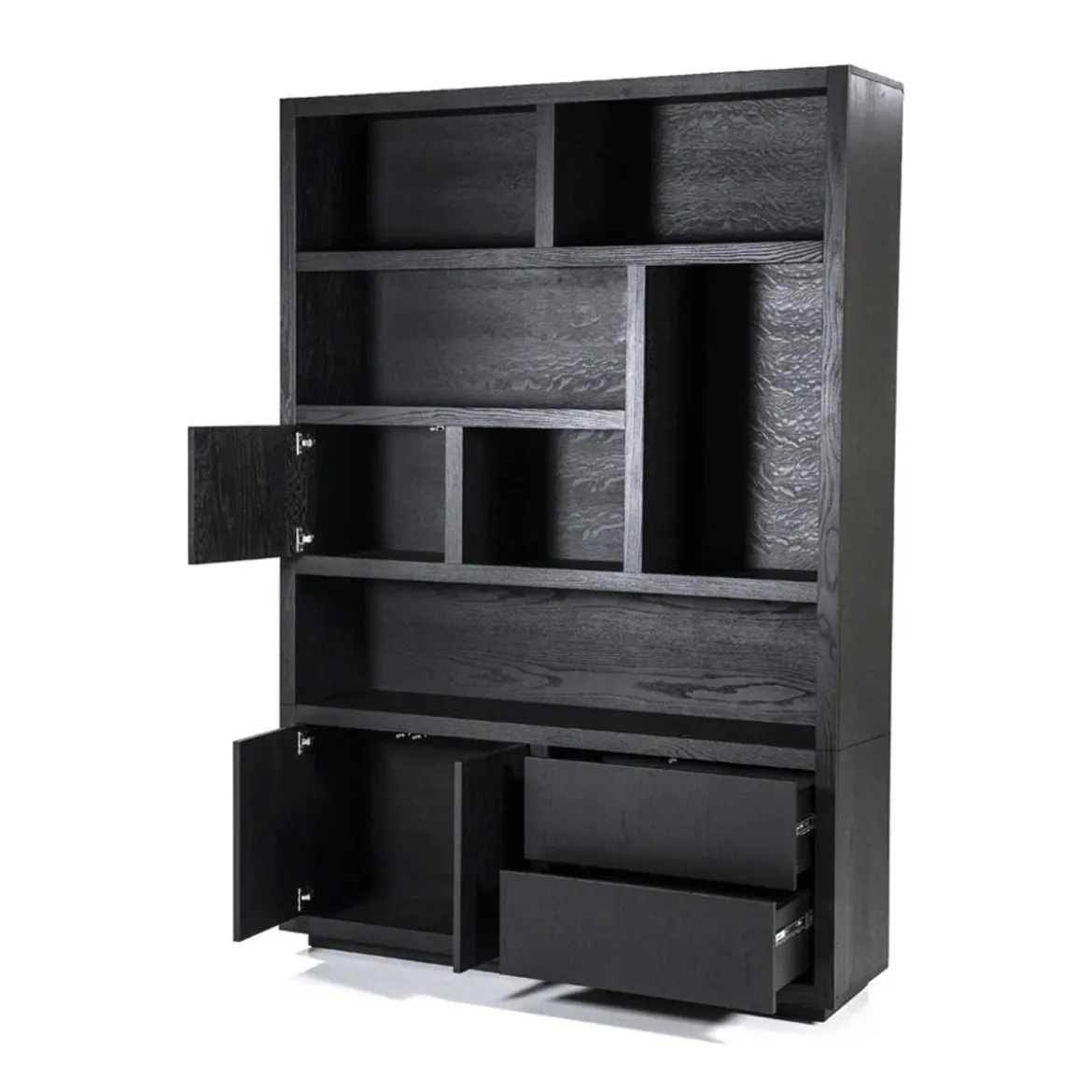 Boekenkast zwart eiken 150 cm - Eleonora Helsinki