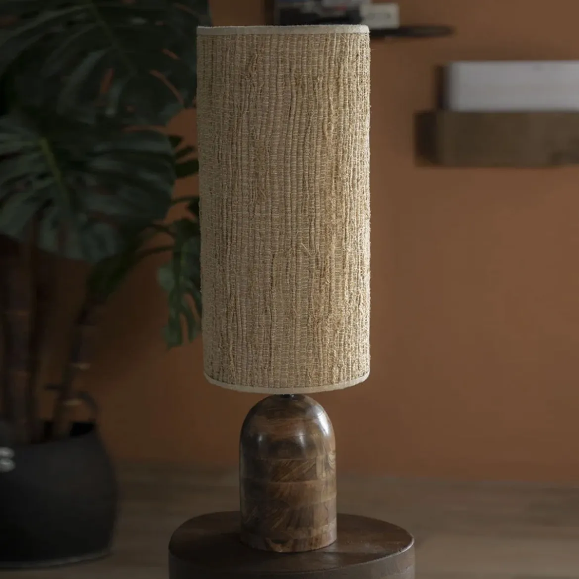 Bohemian tafellamp naturel groot - By-Boo Gadja