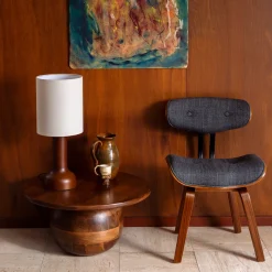 Bolvorm salontafel van hout - Dutchbone Oblivian