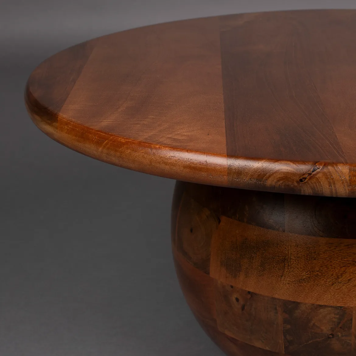 Bolvorm salontafel van hout - Dutchbone Oblivian