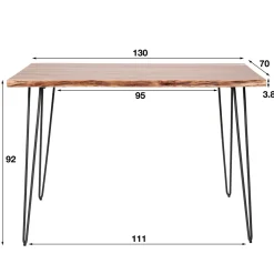 Boomstam bartafel acaciahout - Giani Edge