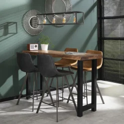 Boomstam bartafel massief acaciahout - Giani Borneo
