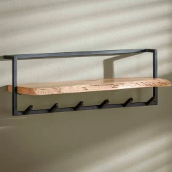 Boomstam kapstok acaciahout - Santa Poca Edge Shelve