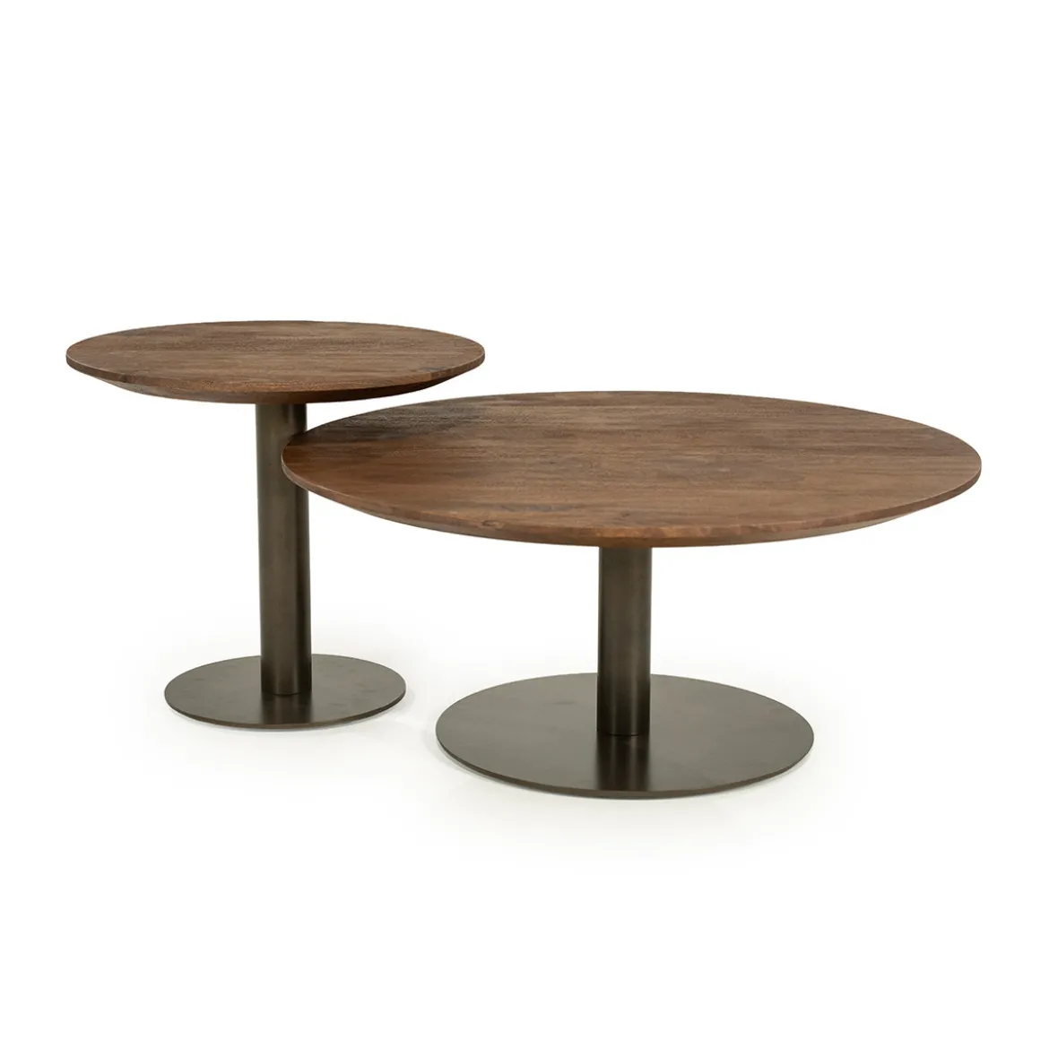Brons potige salontafel rond - Eleonora Esila