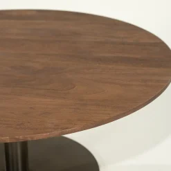 Brons potige salontafel rond - Eleonora Esila