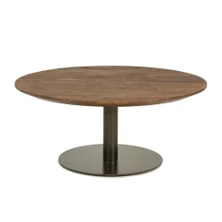 Brons potige salontafel rond - Eleonora Esila