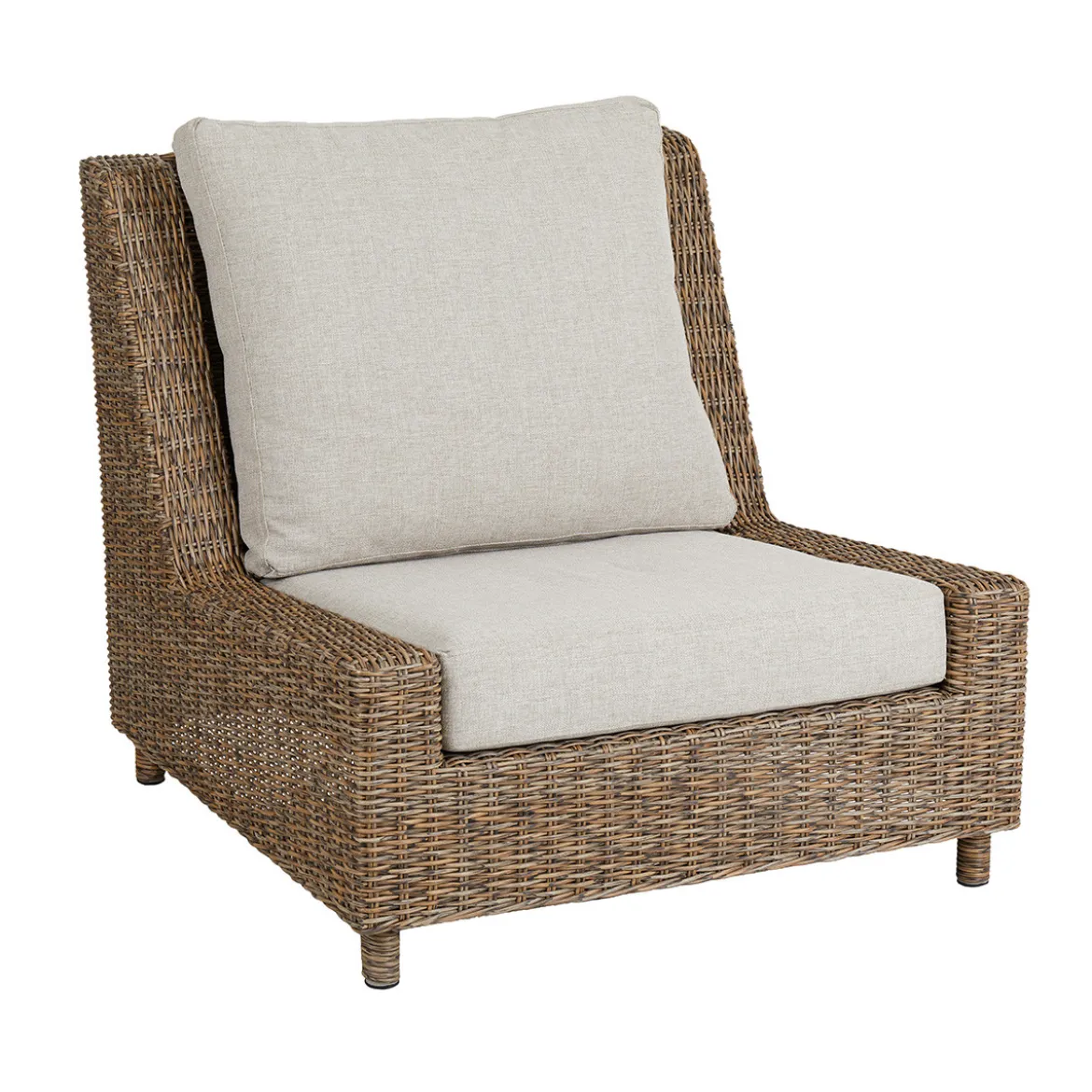 Buiten fauteuil van synthetisch rotan - Brafab Sandkorn