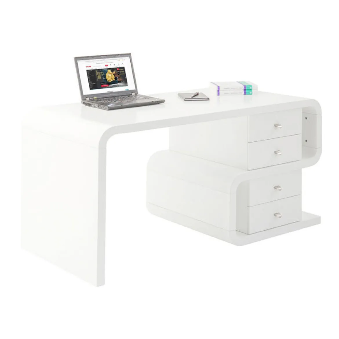 Bureau retro design wit - Kare Design Club Snake