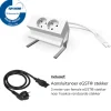 Bureau stekkerdoos Wit 2x 230V + eGST® snoer 3m - Lavis Power Desk Up® 2.0