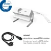 Bureau stekkerdoos Wit 1x 230V, 1x USB-A, 1x USB-C + eGST® snoer 3m - Lavis Power Desk Up® 2.0