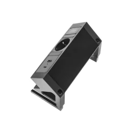 Bureau stekkerdoos zwart 1x230V, 1xUSB-A, 1xUSB-C (incl. aansluitsnoer randaarde 1,5 meter) - Lavis Power Desk Up® 2.0