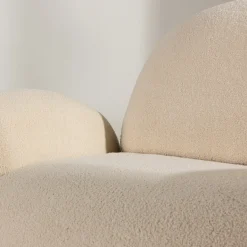 Chenille fauteuil met rondingen - Lavis Sevilla