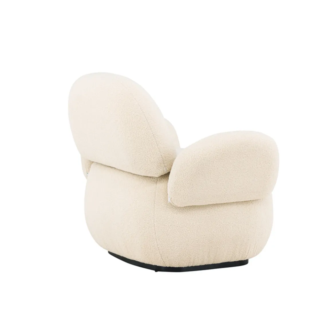 Chenille fauteuil met rondingen - Lavis Sevilla