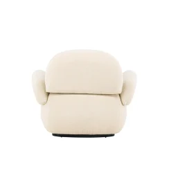 Chenille fauteuil met rondingen - Lavis Sevilla