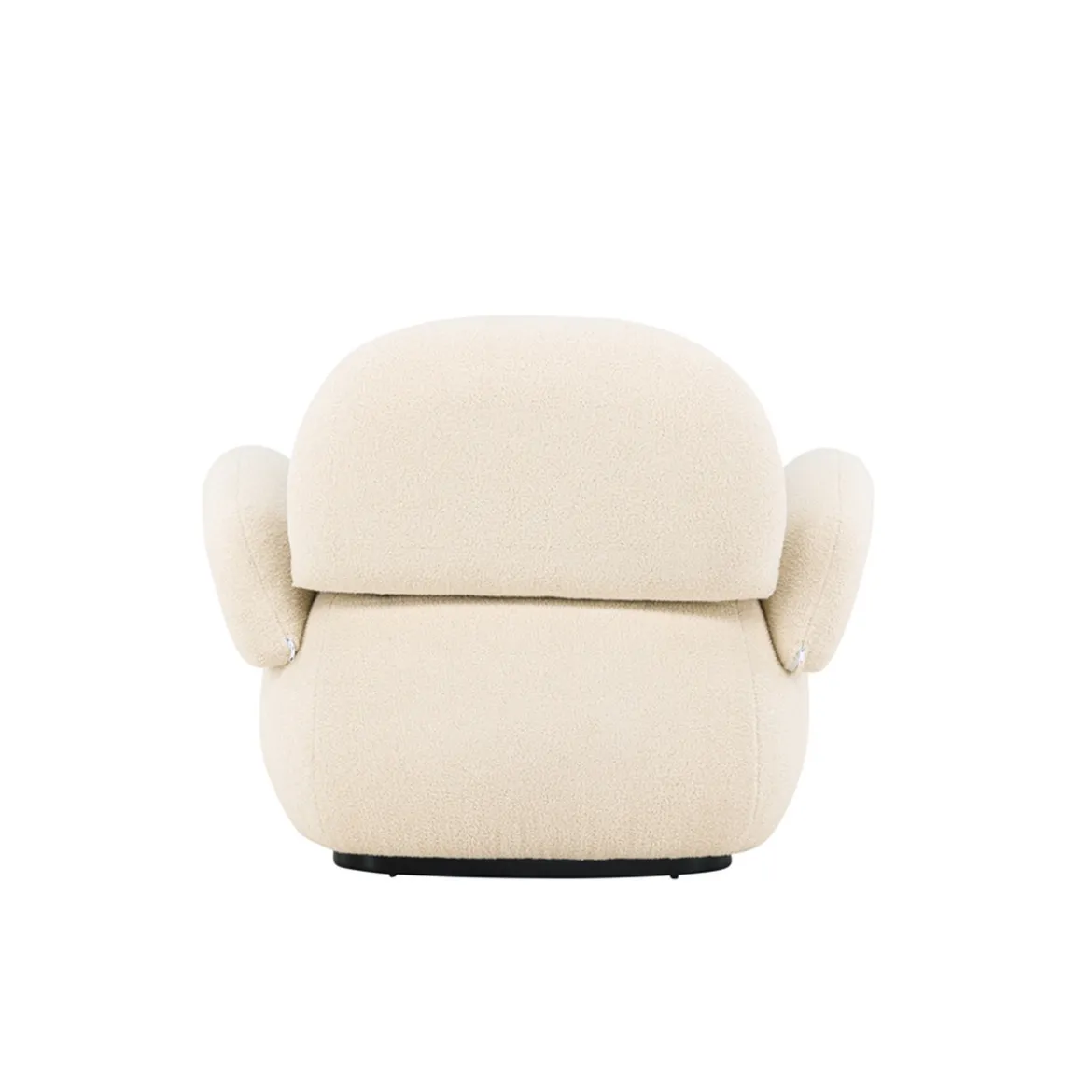 Chenille fauteuil met rondingen - Lavis Sevilla