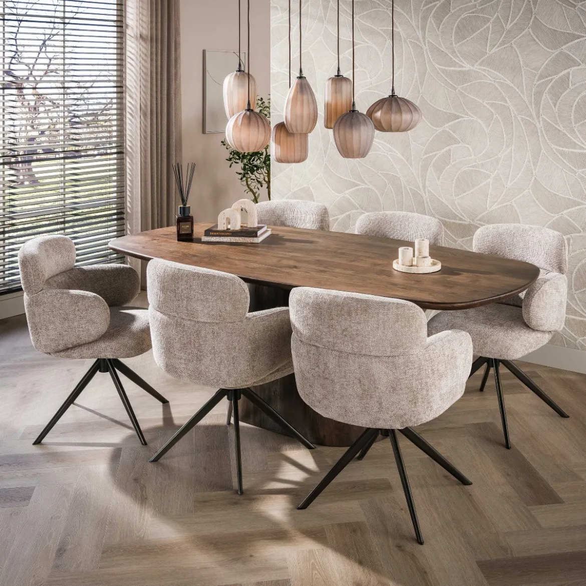 Comfortable eetkamerstoel draaibaar - Giani Flex
