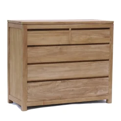 Commode teakhout met 5 lades - Tower Living Corona
