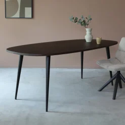 Deens ovalen bruine eettafel - Bodio Ivy