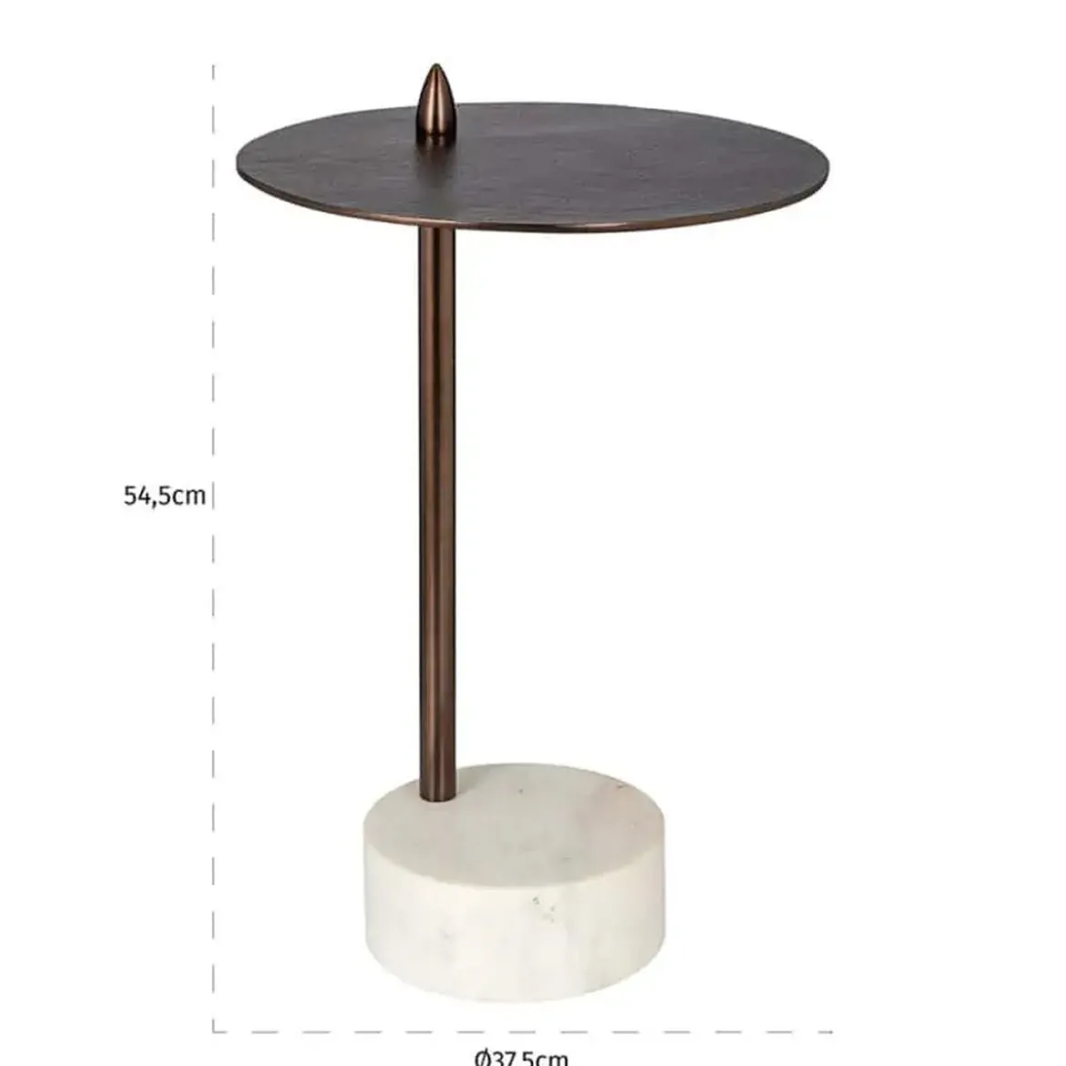 Design bijzettafel brons aluminium - Richmond Interiors Barron