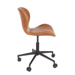 Design bureaustoel bruin kunstleer - Zuiver OMG Office