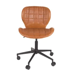 Design bureaustoel bruin kunstleer - Zuiver OMG Office