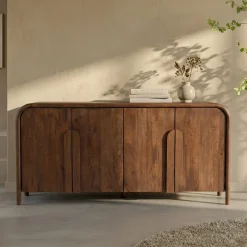 Design dressoir hout met ronde hoeken - Bodio Davie