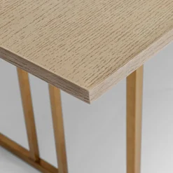 Design eettafel hout met koper - Kare Design Cesaro