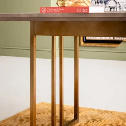 Design eettafel hout met koper - Kare Design Cesaro