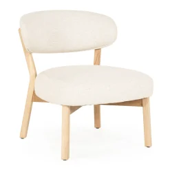 Design fauteuil eiken en stof - Eleonora Mikky