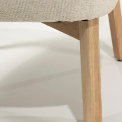 Design fauteuil eiken en stof - Eleonora Mikky