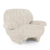 Design fauteuil gemeleerde stof - Eleonora Jayden