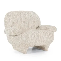 Design fauteuil gemeleerde stof - Eleonora Jayden