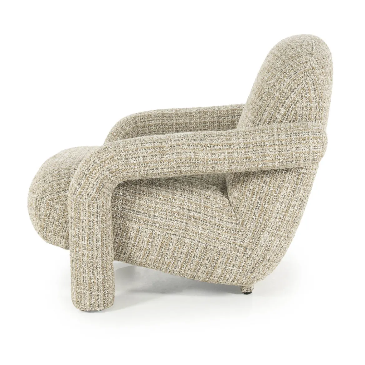 Design fauteuil met stoffen armleuning - Eleonora Monica