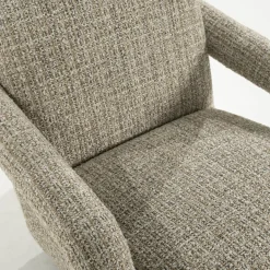 Design fauteuil met stoffen armleuning - Eleonora Monica