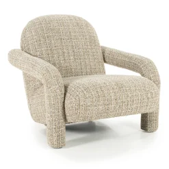 Design fauteuil met stoffen armleuning - Eleonora Monica