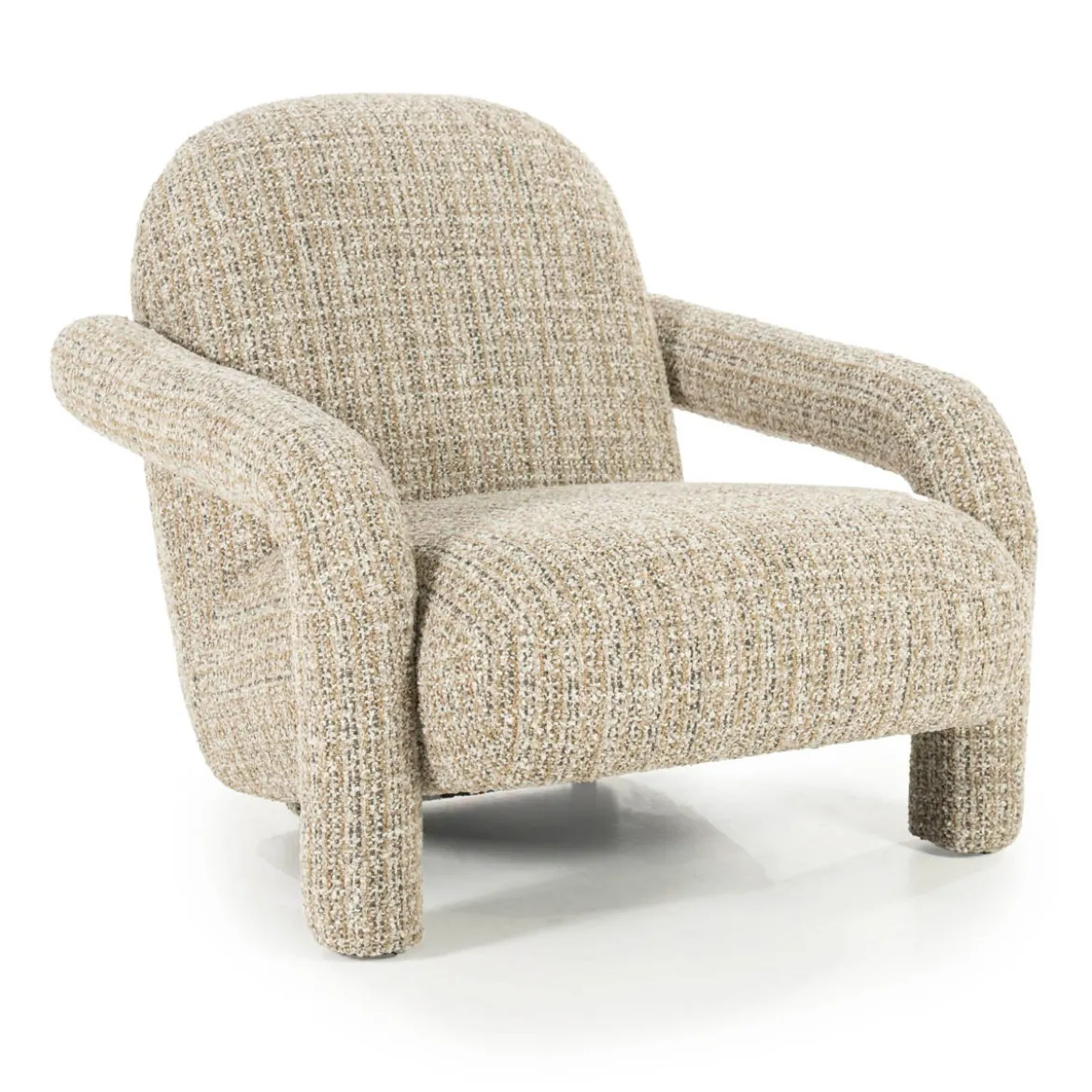 Design fauteuil met stoffen armleuning - Eleonora Monica